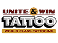 Unite and Win tattoo shop logo