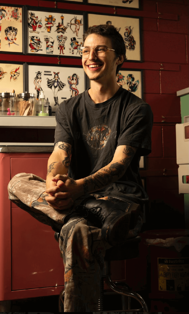 Tattoo artist Vin Clawson